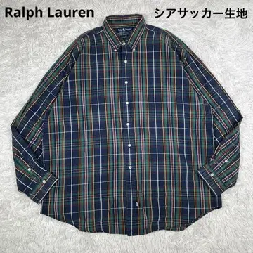 Ralph Lauren BD 셔츠 시어서커 [ XXL ] 타탄 체크