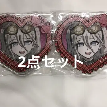 2개 세트 뉴 단간론파 V3 하트형 아크릴 배지 이리마 미토