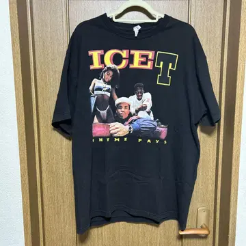 ICE-T "Rhyme Pays" 티셔츠 / 블랙 XL 사이즈