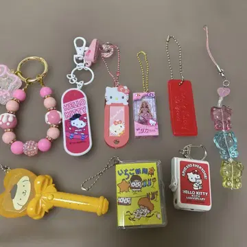 HELLO KITTY 키링 볼 체인 마스코트 세트