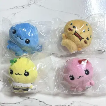 물방울 양말 봉제 인형 4종 세트 가챠