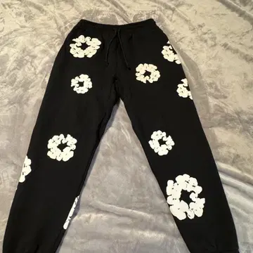 DENIM TEARS 플라워 프린트 스웨트 팬츠 L