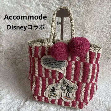 아코모데 디즈니 콜라보 바스켓백 미키 구피 Accommode