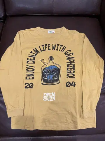 GraphZero 롱 슬리브 티셔츠 2004년 제작 브라운