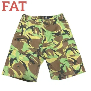 FAT 하프 팬츠 카모플라주 남성용 하프 팬츠 카고 팬츠