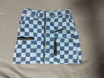 X-Girl Mini Skirt Denim Check kawaicute