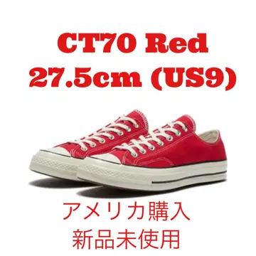 [미사용 새상품] ct70 빨간색 로우컷 27.5cm