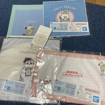 mofusand 후르츠 팔러 타월 4매 세트