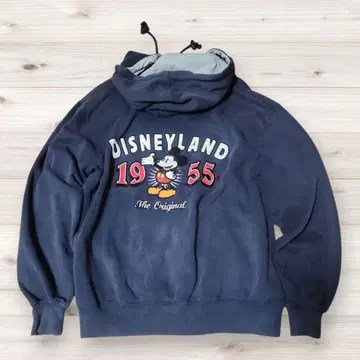 DISNEY 자수 후드티 집업 네이비 S 사이즈