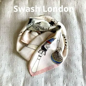 SwashLondon 스카프 핑크 계열 42 x 40cm 스우시