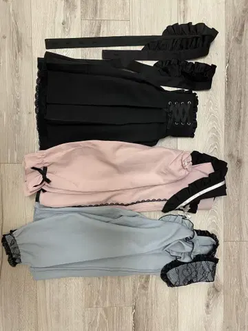 유메텐보 3점 세트 지뢰계 의류 양산형