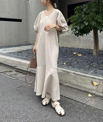카프리슈 레마쥬 퍼프 머메이드 원피스