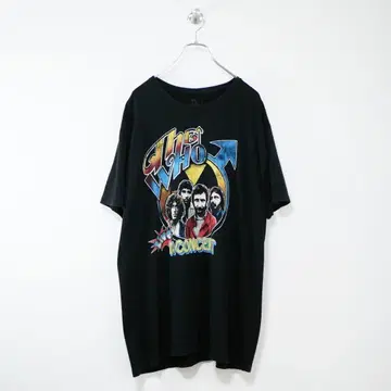 "The Who" 19s 밴딩 티 블랙 XL