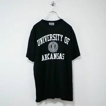 90-00년대 ARKANSAS 대학교 칼리지 티셔츠 블랙 M