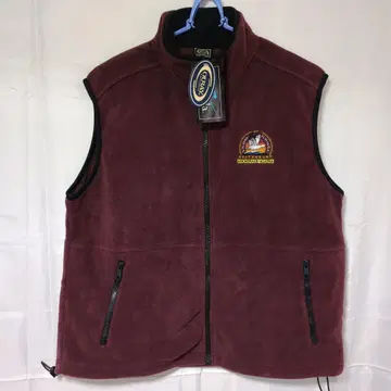 남성용 Ouray Sportswear 베스트 와인 레드 플리스