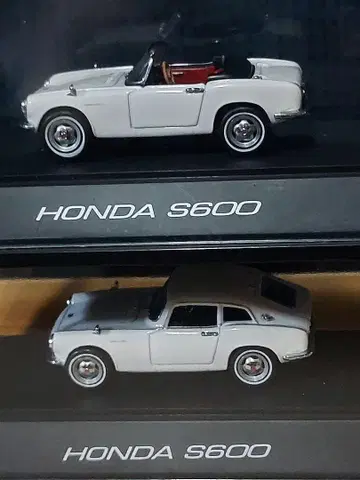 EBBRO 혼다 S600 오픈 & 쿠페 1/43 미니카 2대 세트