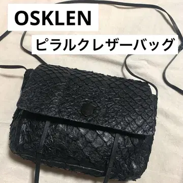 오스크렌 피랄쿠 천연 가죽 숄더백 블랙