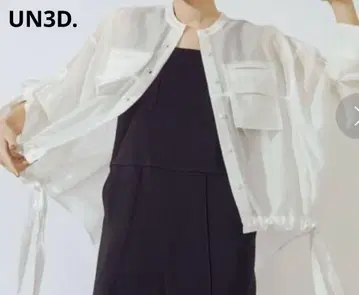 새상품급 안스 리드 아웃 포켓 돌먼 셔츠 루즈한 사이즈 2WAY 화이트