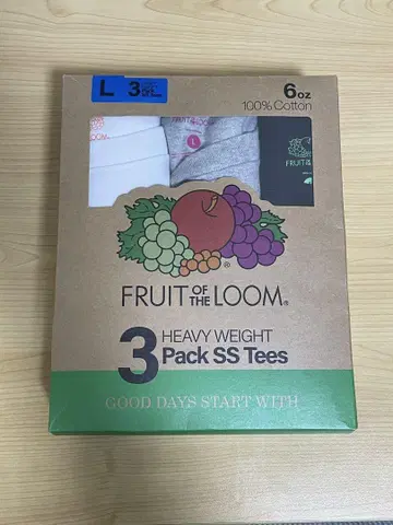 FRUIT OF THE LOOM 티셔츠 L 사이즈 미사용 새상품
