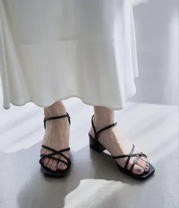 LE TALON 3.5cm 스퀘어 2WAY 샌들 S 사이즈