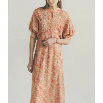 CLANE FLORET EMBROIDERY ARM ONE PIECE