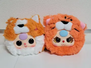 babythree 동물 파우치 시바견과 호랑이 세트 베이비 쓰리
