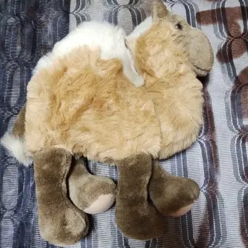 카멜 봉제 인형 중형 브라운과 크림 34cm