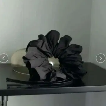미사용 새상품 anuke Velour Ribbon Chouchou 블랙