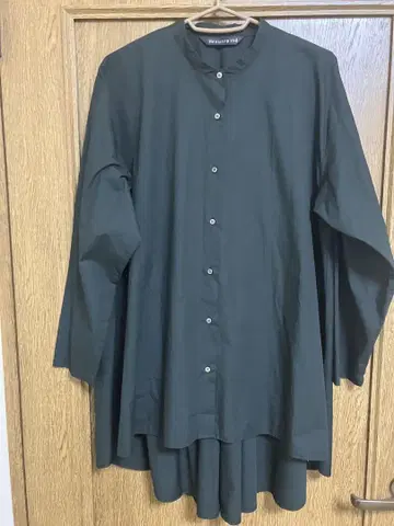 mizuiro ind 긴팔 셔츠 블랙