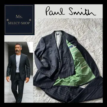 Paul Smith x 제냐 원단 수트 셋업 L 상당 차콜 계열 3P