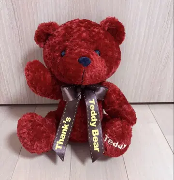 테디베어 봉제 인형 곰 봉제 인형 곰 빨간색 리본