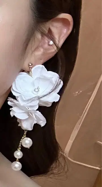 웨딩 이어링 순백 펄