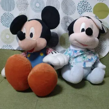 미키 마우스 봉제 인형 2개 세트