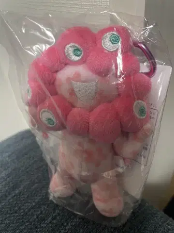 엑스포 akuaku 벚꽃 카라비너 포함 마스코트 핑크 새상품