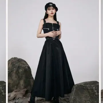 Darich 나일론 점퍼 롱 원피스
