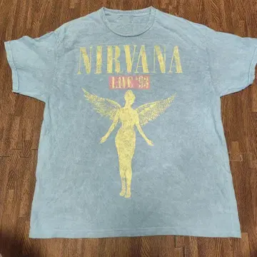 NIRVANA LIVE 93 T셔츠 L 사이즈 utero 라이브