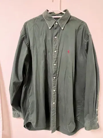 Ralph Lauren 올리브 그린 긴팔 셔츠