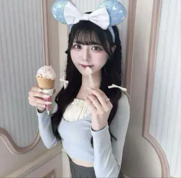 epine U cut 프릴 레이어드 rib tops 니트