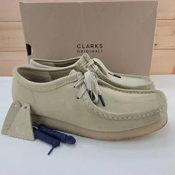 클락스 왈라비 로우 베이지 스웨이드 남성용 UK8.5 26.5cm