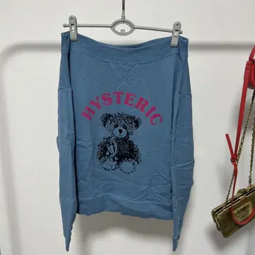 HYSTERIC 테디베어 프린트 맨투맨