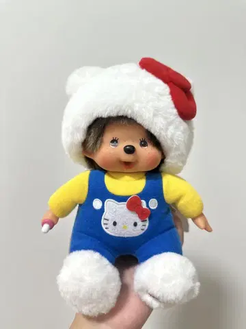 세키구치 몬치치 x 헬로키티 봉제 인형
