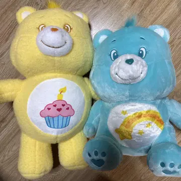 Care Bears 케어베어 BIG 봉제 인형 2개 택 포함