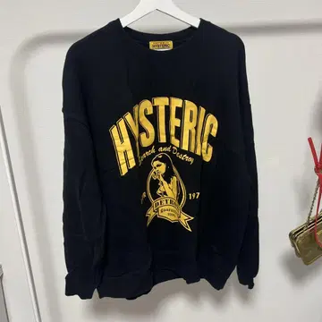 HYSTERIC 블랙 오버 사이즈 트레이닝복
