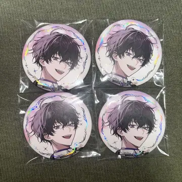 니지산지 ART OF NIJISANJI 사에키 이쯔 캔뱃지 4종 세트