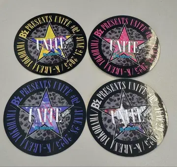 B'z PRESENTS UNITE #2 회장 한정 스티커 4장 세트