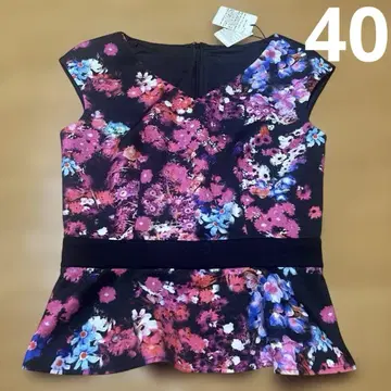 핑키&다이앤의 플라워 프린트 슬리브리스 탑 40 새상품.