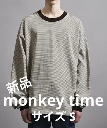 [새상품] monkey time 롱T DK.BROWN S