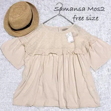 Samansa Mos2 사만사 모스모스 스캘럽 자수 티셔츠 티셔츠