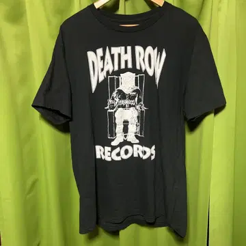 DEATH ROW RECORDS 티셔츠 XL 블랙