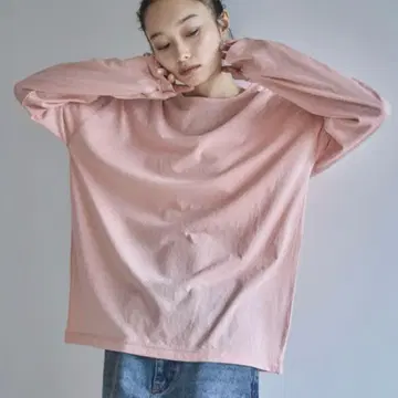 feepur 슬라브 오버 시어 탑/티셔츠